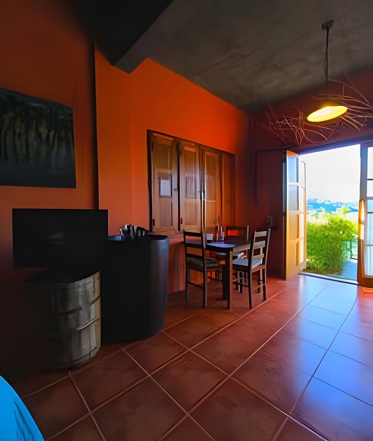 Casa Rocca com Vista Incrível do Vale dos Vinhedos