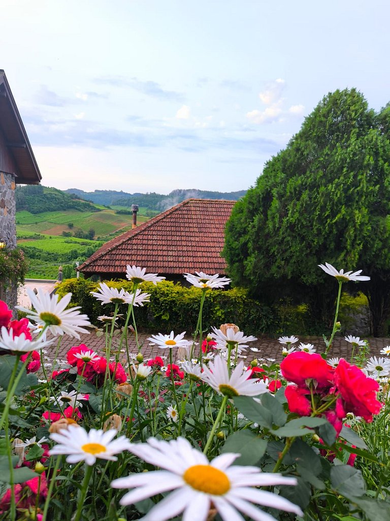 Casa Rocca com Vista Incrível do Vale dos Vinhedos