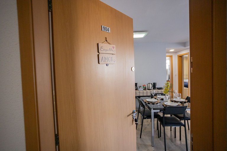 Apê em Bento com vista, churrasqueira e ótima localização